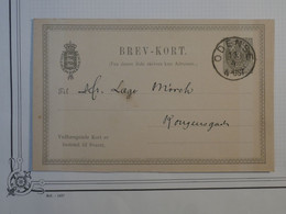 BM12 DANMARK   BELLE CARTE ENTIER  1893 ODENSE  ++AFFRANCH. INTERESSANT++++ - Postwaardestukken