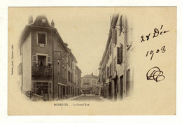 Cpa MORESTEL La Grand' Rue - Morestel