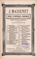 Manon >LeRêve Des Grieux	Chanteur	???	Partition Musicale Ancienne > 	24/1/23 - Operaboeken