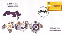 2022 FIFA World Cup Soccer Football - 1st FIFA In Arab World - Joint Issue First Day Cover (FDC) From Qatar - 2022 – Qatar