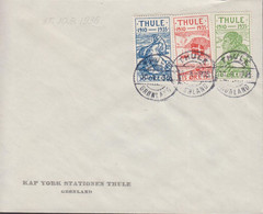 1935. Thule. 10 Øre + 15 + 30 ØRE On Cover From KAP YORK STATIONAN THULE GRØNLAND Cancelled... (Michel 1+2+4) - JF436441 - Thulé