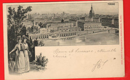 ZUL-31  Torino Litho Spedito 1899 Di Un Studente Verso La Svizzera Sigle Zofingen.  Pionier. - Mehransichten, Panoramakarten