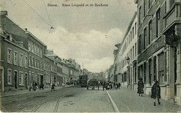 DISON, Rue Léopold Et De Rechain, Belle Animation Avec TRAM Et Attelage - Dison