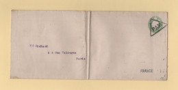 Obliteration PAM Sur Entier Postal Destination France - Covers & Documents