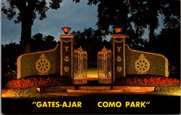 Minnesota St Paul Como Park Gates Ajar At Night - St Paul