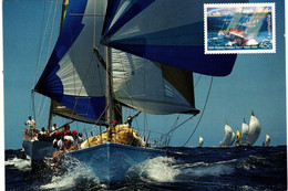 Australia 1994 Sydney-Hobart Yacht Race,The Fleet Heads South, Postcard - Andere & Zonder Classificatie