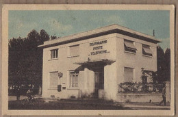 CPSM 07 - LA VOULTE SUR RHONE - Hôtel Des Postes - TB PLAN EDIFICE PTT ANIMATION 1949 - La Voulte-sur-Rhône