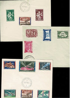 BELG.1958 1047-1052 & 1054 1055 1057 1059 FDC  : Expo 58 Exposition Universelle De Bruxelles - 1951-1960