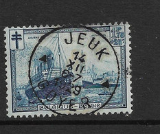 PM87/ Belgique - België 297 Belle  Oblitération JEUK - GOYER 14/12/1929 - Gebruikt