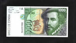 Espagne, 1,000 Pesetas, 1992 Issue - [ 5] Department Of Finance Issues