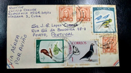 CUBA AIRMAIL COVER - HAVANA TO PORTUGAL (PLB#01-54) - Poste Aérienne