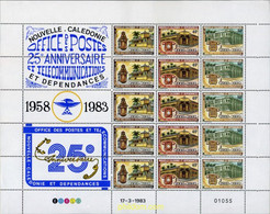 367684 MNH NUEVA CALEDONIA 1983 25 ANIVERSARIO DEL CORREO Y DE LAS TELECOMUNICACIONES - Oblitérés