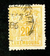 45 Lux 1882 YT 53 O Cat 2.50€ (Offers Welcome!) - 1882 Allegorie