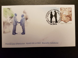 Caledonia 2022 Caledonie Plaza Of Peace Noumea Hands Town Squares Monument 1v FDC PJ - Neufs
