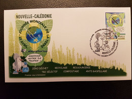 Caledonia 2022 Caledonie World Earth Day Land Island Map Lighthouse Boat 1v FDC PJ - Unused Stamps