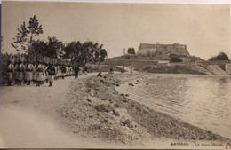 Cpa écrite En 1902, 06 Antibes Le Fort Carré, éd P.L.M 212, Destinataire De La Villa Crovetto à Monte-Carlo (ref JAN) - Other & Unclassified