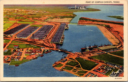 Texas Corpus Christi Aerial View Of The Port Curteich - Corpus Christi