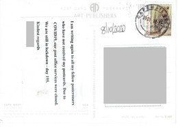 C2 : South Africa Leopard, Big Cat Stamps Used On Postcard - Briefe U. Dokumente