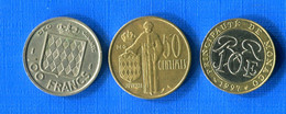 Monaco 3  Pieces - 1949-1956 Old Francs