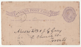 Canada QV Postal Stationery Postcard  Posted B230120 - 1953-.... Règne D'Elizabeth II