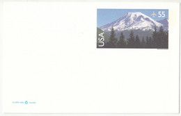 US 1999 Mt. Mount Rainier Postal Stationery Air Mail Postcard Not Posted B230120 - 1981-00