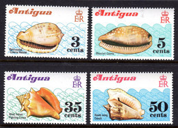 ANTIGUA - 1972 SHELLS SET (4V) FINE MOUNTED MINT MM * SG 319-322 - 1960-1981 Ministerial Government