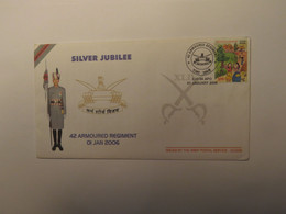 INDIA 42 ARMOURED REGIMENT  COVER 2006 - Usati