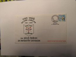 INDIA 24 INFANTRY DIVISION  COVER 2006 - Usati