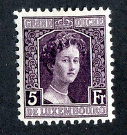 109 Lux 1917 YT109 M* Cat 10.€ (Offers Welcome!) - 1914-24 Maria-Adelaide