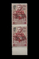 PORTUGAL PORTE FRANCO - 1933 ERROR UPSIDE DOWN SURCHARGED PAIR MNH (PLB#01-134) - Ungebraucht