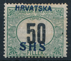 * SHS 1918 Portó 50f VIIa Vízjellel Bodor Vizsgálójellel (**54.000) (rozsda / Stain) - Andere & Zonder Classificatie