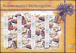 O 2004 Karácsonyi Bélyegem - Sütemények Promóciós Teljes ív Sorszám Nélkül (11.000) - Andere & Zonder Classificatie
