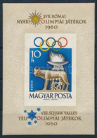 ** 1960 Olimpia (I.) - Róma Téli Olimpia (I.) - Squaw Valley Vágott Blokk (10.000) - Other & Unclassified