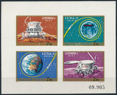 ** 1971 Luna 17 - Lunohod Vágott Blokk (3.500) - Andere & Zonder Classificatie