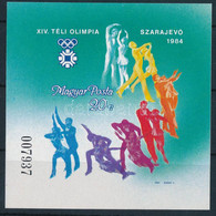 ** 1983 Téli Olimpia (VII.) - Szarajevó Vágott Blokk (4.000) - Other & Unclassified