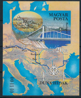** 1985 Duna-hidak Vágott Blokk (4.000) - Other & Unclassified