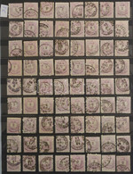 O 1881 Színes Számú Krajcáros Tétel, 1.440 Db Bélyeg 16 Lapos Lindner Luxus Berakóban Közte Színváltozatok, Méretváltoza - Other & Unclassified