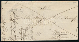 1837 Portós Levél "WIMPASSING" - Budweis - Sonstige & Ohne Zuordnung