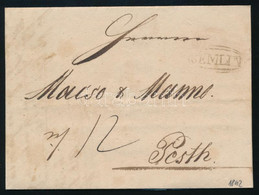 1842 Portós Levél "SEMLIN" - Pesth - Sonstige & Ohne Zuordnung