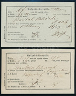 1850-1866 3 Db Különböző Aufgabs-Recepisse Kézi Helymegjelöléssel (U.. Altenburg, Wieselburg, Ragendorf) - Other & Unclassified