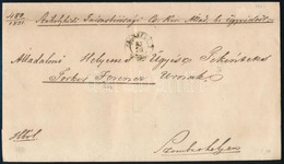 1851 Hivatalos Levél "SZÉKELYHID" - Other & Unclassified