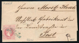 1867 5kr Levélen Kék "HODSÁGH" (Gudlin 500 Pont) - Pest - Andere & Zonder Classificatie