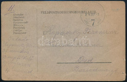 1914.09.08 Tábori Posta Levelezőlap / Field Postcard "TP 7" - Other & Unclassified