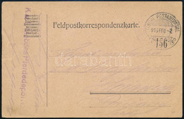1916 Tábori Posta Levelezőlap "K.u.k. Mobiles Pferdedepot" + "TP 156" - Other & Unclassified