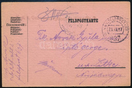 1917 Tábori Posta Levelezőlap "K.u.k. Gebirgstelephonabteilung Nr. 2." + "FP 637 A" - Other & Unclassified