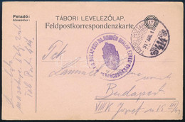 1917 Tábori Posta Levelezőlap / Field Postcard "M. KIR. BUDAPESTI 30. HONVÉD GYALOG EZRED PARANCSNOKSÁG" + "TP 414" - Other & Unclassified