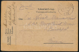 1917 Tábori Posta Levelezőlap "FP 637" - Other & Unclassified