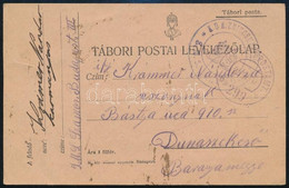 1917 Tábori Posta Levelezőlap / Field Postcard "S.M.S. SZAMOS" - Other & Unclassified