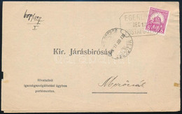 1927 Kézbesítési Bizonyítvány EGERLÖVŐ Postaügynökségi Bélyegzéssel - Autres & Non Classés