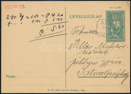 1935 Levelezőlap SZŰCS Postaügynökségi Bélyegzéssel / Postcard With Postal Agency Postmark - Autres & Non Classés